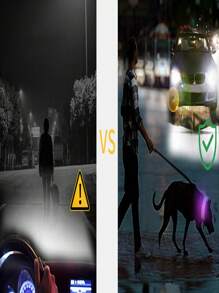 Pet Led Cat And Dog Luminous Collar Reflective Strip Usb Charging Suitable For Small, Medium And Large Dogs - Multicolor - View 4