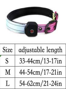 Pet Led Cat And Dog Luminous Collar Reflective Strip Usb Charging Suitable For Small, Medium And Large Dogs - Multicolor - View 2