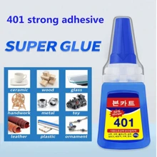 401超強膠水/即時固化膠水,具有強大的粘結能力,可用於粘合塑料、金屬、鐵、陶瓷、玻璃、亞克力、木材;502超強膠水/多用途快速固化膠/高溫耐用膠水,可用於diy手工藝品、鞋修補等 - 白色 - 查看 1
