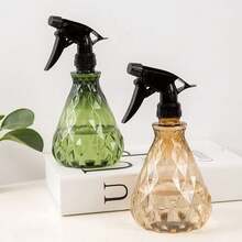 2 件装喷雾瓶透明塑料便携式手柄水瓶适用于美发沙龙和水疗、家用清洁剂花园用品 - 彩色 - 查看 3