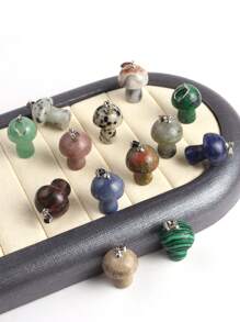 Ngẫu Nhiên 10 Chiếc Đá Tự Nhiên Hình Nấm Mặt Dây Chuyền Cho Dây Làm & Trang Sức Làm 1.5x2.4cm - 10 ngẫu nhiên - Xem 6