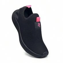 Women Wedge Sneakers - 黑色 - 查看 2