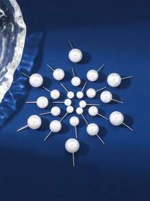 1 Set Of 12 Pairs Of Simple And Fashionable Faux Pearl Earrings Set Suitable For Women'S Daily And Banquet Wear - Multicolor - View 3