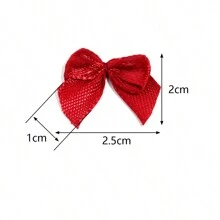 100 Pcs Polyester Ribbon Bow 2.5cm Gift Packaging Accessories Gift Box DIY Jewelry Handmade Accessories Accessories,Suitable For Rustic Wedding Invitations, Bows, Garlands, DIY Crafts, Christmas Decorations, DIY Home Decor, Wedding Parties And Gift Wrapping Valentines - Bow - View 6