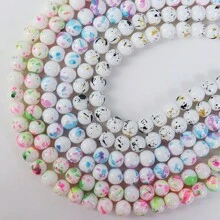 約80粒陶瓷渲染風格串珠,可用於自製珠寶 - ball - 查看 7