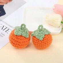 1入手工鉤織可愛水果造型diy珠寶吊墜,適合裝飾衣服、配件、家飾和玩具製作 - 彩色 - 查看 5