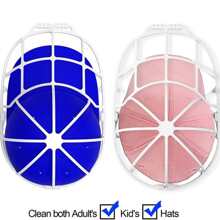 1pc Baseball Cap Washer For Washing Machine - Protects And Cleans Hats With Ease Blue,White - White - View 11