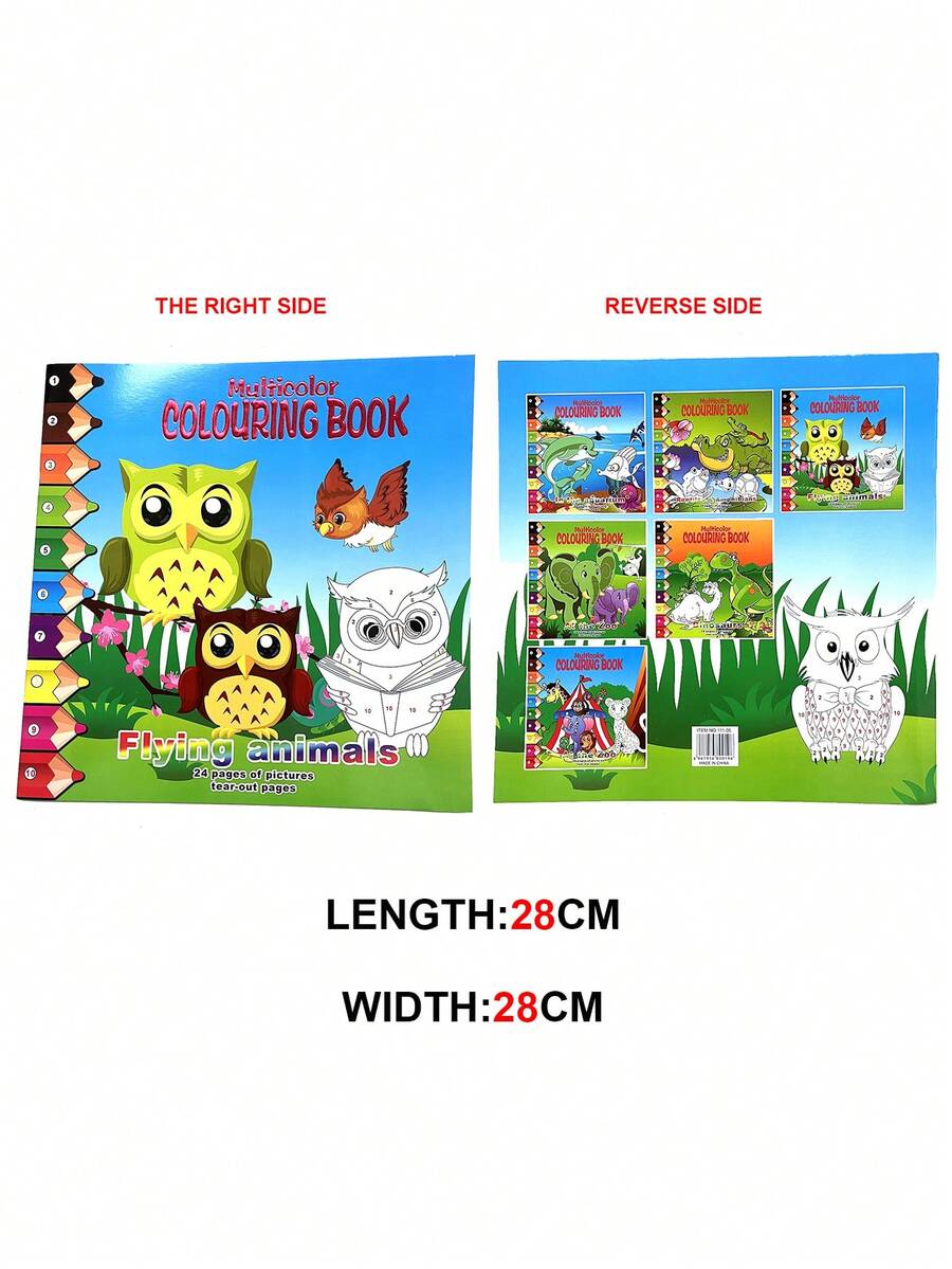 兒童認知英文布書,啟蒙教育和拼圖貓頭鷹動物書玩具畫板,適合孩子們 - 棕色 - 查看 1