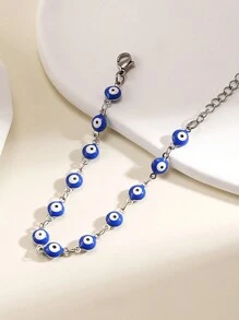 復古眼鏈手鍊 - 白色 - 查看 5