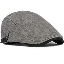 連體秋冬帽男英倫復古貝雷帽加厚保暖鴨舌帽休閒前衛報童帽