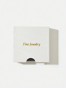 1pair Geometric Triangle Faux Pearl & Pure Silver Stud Earrings With Round Corner For Daily Wear - Silver - View 7