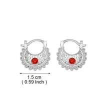 1 Pair 3.1CM/2.2CM/1.5CM Small Stud Earrings With Rhinestone  Eritrean African Jewelry Women Girls - Multicolor - View 7