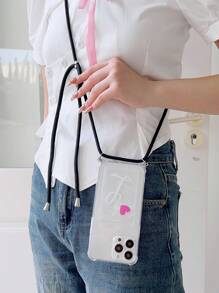 Letter Lanyard Apple IPhone Case Compatible With Iphone - Multicolor - View 1