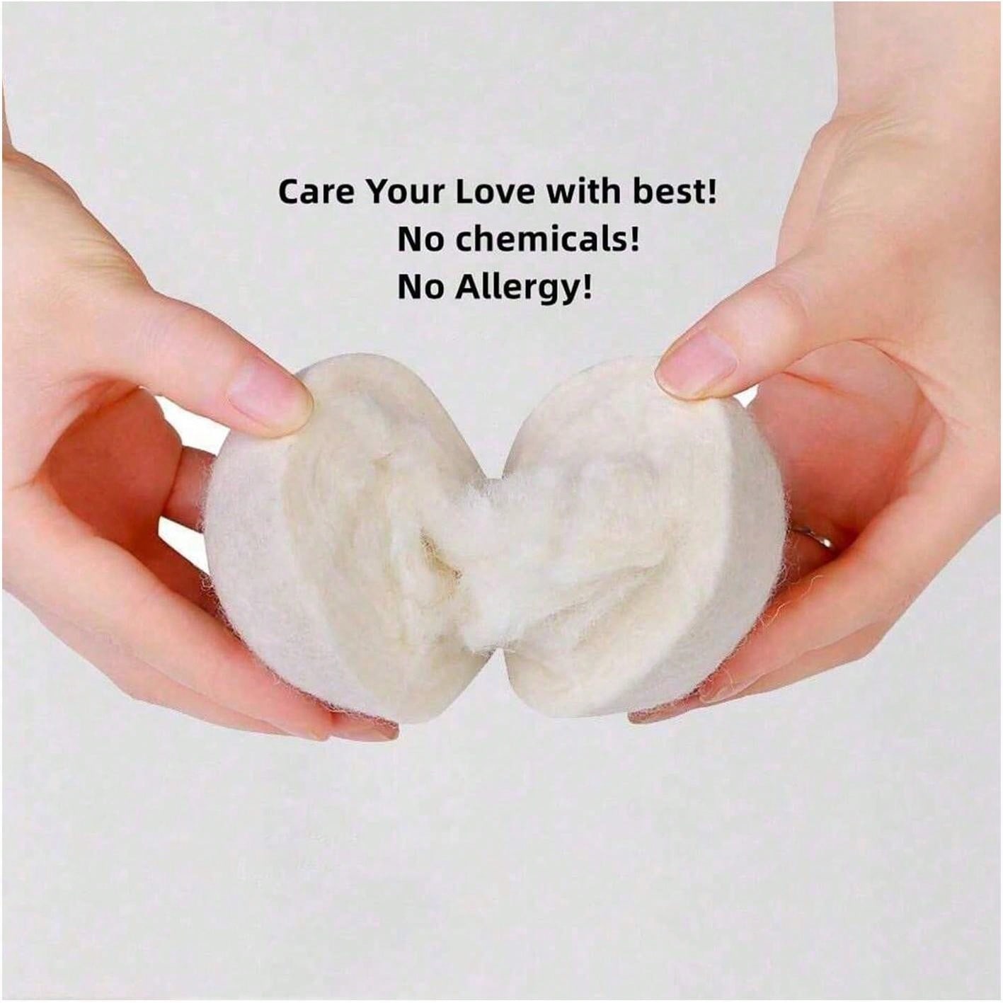 3pcs Xl, 3 Inches Laundry Wool Dryer Balls Reusable AntiStatic