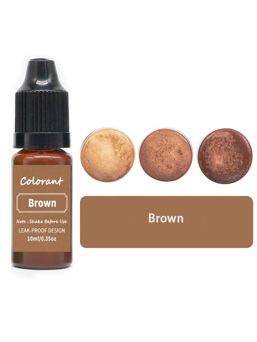10ml/Bottle Diy Candle Color Dye Suitable For Silicone Mold Making Handmade Soap Candle - Brown - View 1
