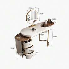 Vanities & Vanity Benches - White - View 5