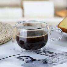 1入組300ml/250ml高硼硅玻璃保溫雙層隔熱咖啡杯 - 無色 - 查看 8