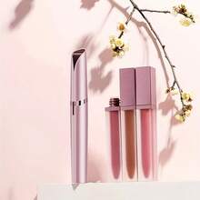 無痛無毛女用刮毛設備,可充電修眉修髮器-面部和鼻毛精確刮除工具,瞬間和無痛刮毛,旅行禮物 - 玫瑰金 - 查看 8