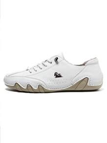 Men's Snow Shoes Plush Winter Warm Shoes Fashion Daily Casual Light Soft Solid Color Round Toe Light Lacing Flat Loafers Retro Fashion Casual Men's Daily Travel Commute To Work Spring Winter Autumn PU Leather Trainers Winter Shoes Men Men Casual Shoes Simple Holiday Academy Daily Travel Street Men White Sneakers Men