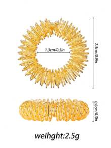 10入組指壓環,針狀感覺環,減壓撥弄感官按摩器,適用於青少年和成年人 - 彩色 - 查看 2