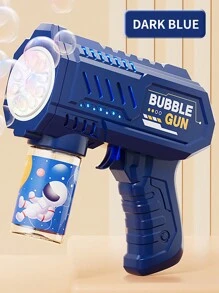 1入組全自動泡泡機兒童禮物,電動玩具,手持加特林太空船泡泡槍,男女兒童皆適用,泡泡水和電池不包含 - 藏蓝色 - 查看 2