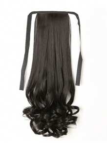 14in/18in/22in Synthetic Fiber Drawstring Ponytail Clip-On Wig, Suitable For Women To Wear On Christmas And Halloween - Coffee Brown - View 8