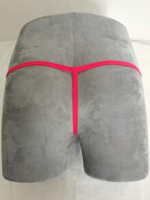 Men Sexy Elastic Breathable Jockstrap Underwear With Front Middle Ring Hole