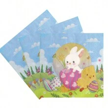 20pcs/Bag Easter Themed Tissue Paper - Multicolor - View 1