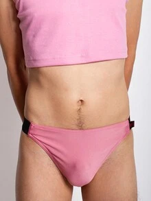 Suspensorio Jockstrap para hombre - Rosa Pálido - Ver 2