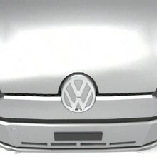 Emblema Letreiro TSI Adesivo Dianteira Linha VW UP - Preto - Visão 9