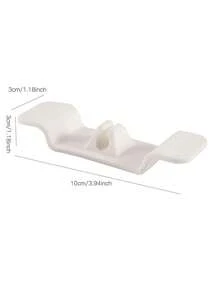 4pcs Home Appliance Hub, Simple Wire Storage Kitchen Cable Winder, Soft Wire Storage Fixed Hider - White - View 5