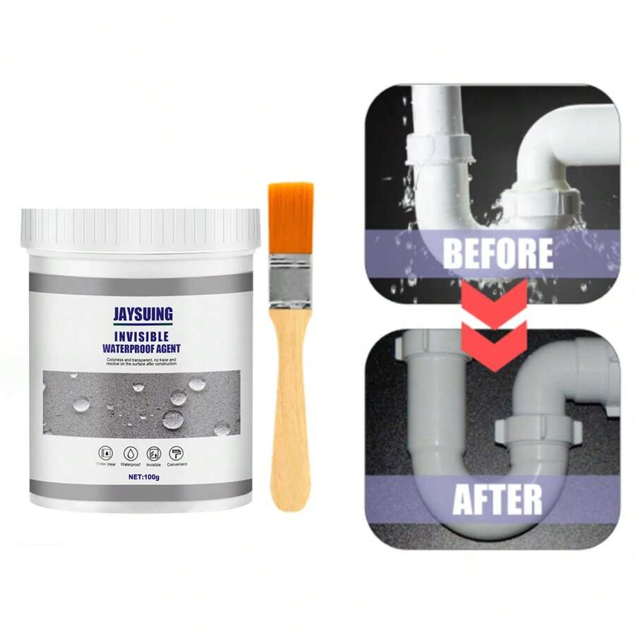 1支廚房和浴室水管用防水膠,防漏和防水,填縫劑緊密密封