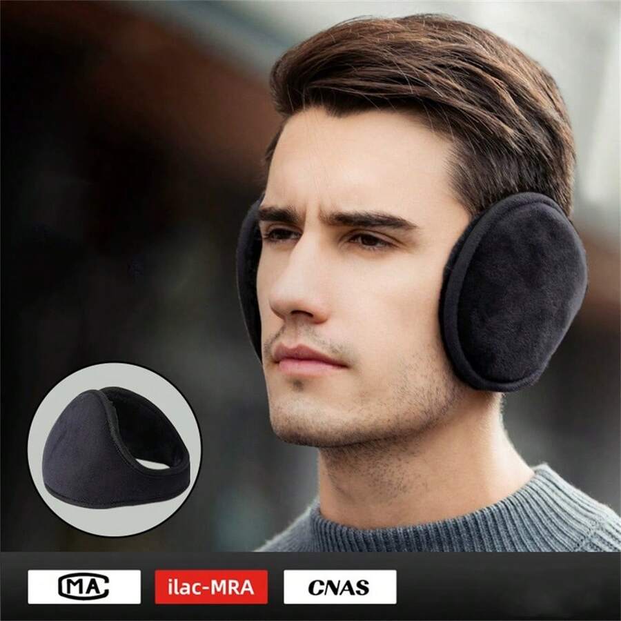 Warm Earmuffs In Winter Can Protect Ears, Prevent Wind And Frost, And Are Simple, Fashionable And Beautiful, Suitable For Going Out In Winter. - Black - View 1