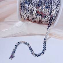 100cm Diy Jewelry Accessories Metal V-Shaped Fishbone Arrow Aircraft Chain Nail Patch Pure Copper Color-Preserving Processable Finished Product - Silver - View 7