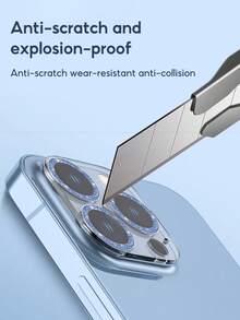 Apple 15 ProMax鏡頭膜13色閃粉iPhone 12promax手機保護膜，小型全包後置攝像頭加防塵和防刮擦14 - 彩色 - 查看 4