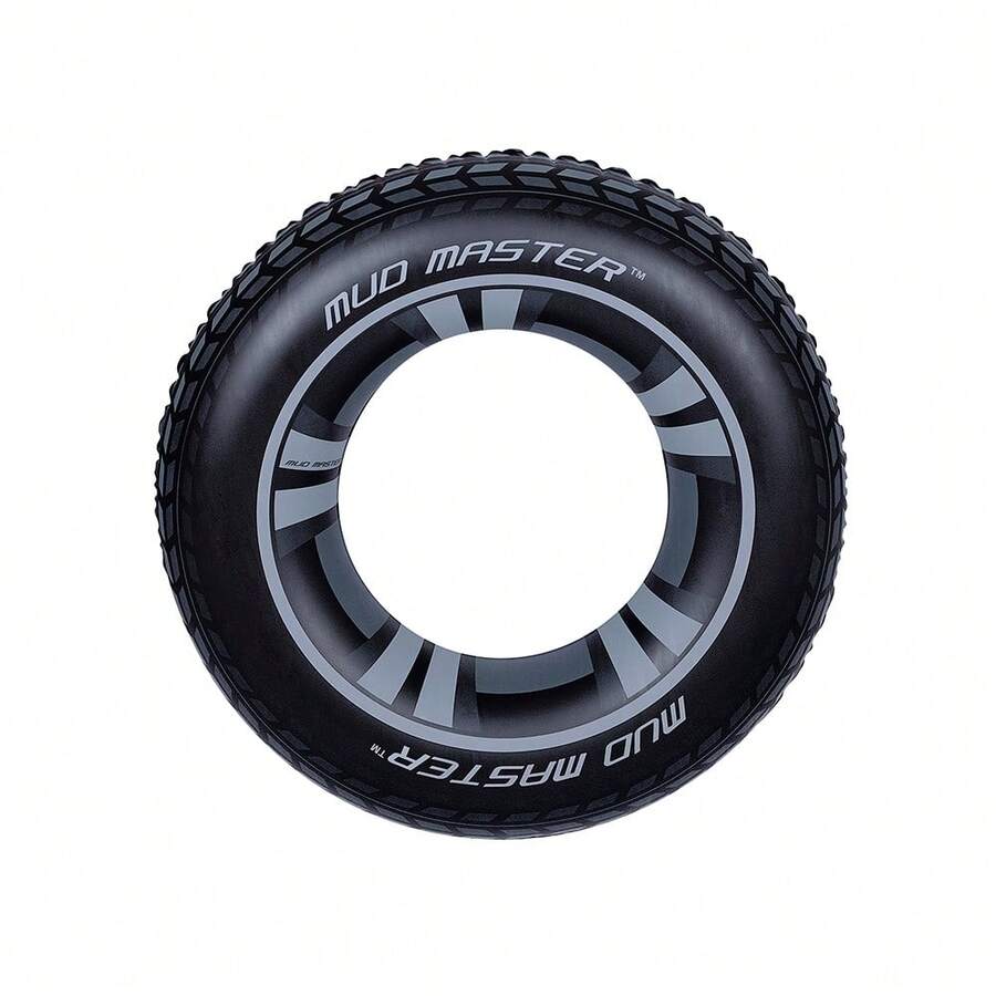 Salvavidas Flotador Llanta Rueda Dona Inflables Infantil Flotador para Piscina - Negro - Ver 1