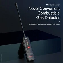 1只HABOTEST HT66手持式瓦斯洩漏檢測分析儀50-1000PPM家用易燃天然氣洩漏測試器PPM計 - 黑色 - 查看 6