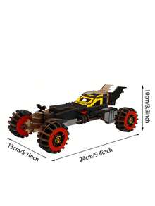 1入組木製3d拼圖模型,復古風格垂直鋸木謎題,各種機器人和動物模型,適合創意diy拼裝、收藏和裝飾 - 蝙蝠戰車 - 查看 2