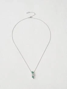 Cici Color 1條s925鍍銠古董飾墜項鍊,適用於女性婚禮派對禮物珠寶首飾 - 銀色 - 查看 4