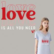 1 件「老夫老妻」愛情文字熱轉印貼章男女情侶服裝布藝裝飾相框手工可水洗情人節裝飾貼紙 - C3 - 查看 1