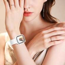 钻石边框保护壳，兼容 Series 7/6/SE/5/4/3，38mm/42mm 表款，兼容 45mm/41mm/40mm/44mm 表款，透明 - transparent - 查看 6