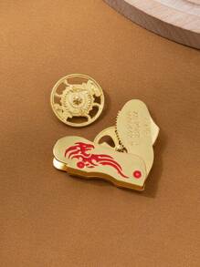 1套全新的鋅合金陀螺手抓發射器 - 金色 - 查看 4