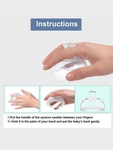 Chest Percussion Cup, Professional Palm Thumper For Mucus Discharge By Percussion And Gravity-Assisted Postures - Clear - View 4