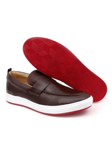 Men Loafers - Cà phê nâu - Xem 2