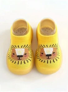 1 Pair Of Cartoon Socks And Shoes For Baby Girls And Boys, Lightweight And Breathable Slip-On Sneakers, Suitable For Newborn Babies, Halloween Gift - Multicolor - View 2