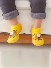 1 Pair Of Cartoon Socks And Shoes For Baby Girls And Boys, Lightweight And Breathable Slip-On Sneakers, Suitable For Newborn Babies, Halloween Gift - Multicolor - View 1