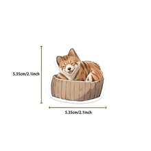 50入組舒適貓狗躺在巢中貼紙,防水塗鴉乙烯基自粘貼紙,適用於diy行李箱、水瓶、手機殼、筆記型電腦、滑板、行李、安全帽等等。 - 彩色 - 查看 4