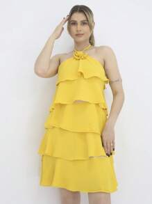 Women Dresses - Màu vàng - Xem 2