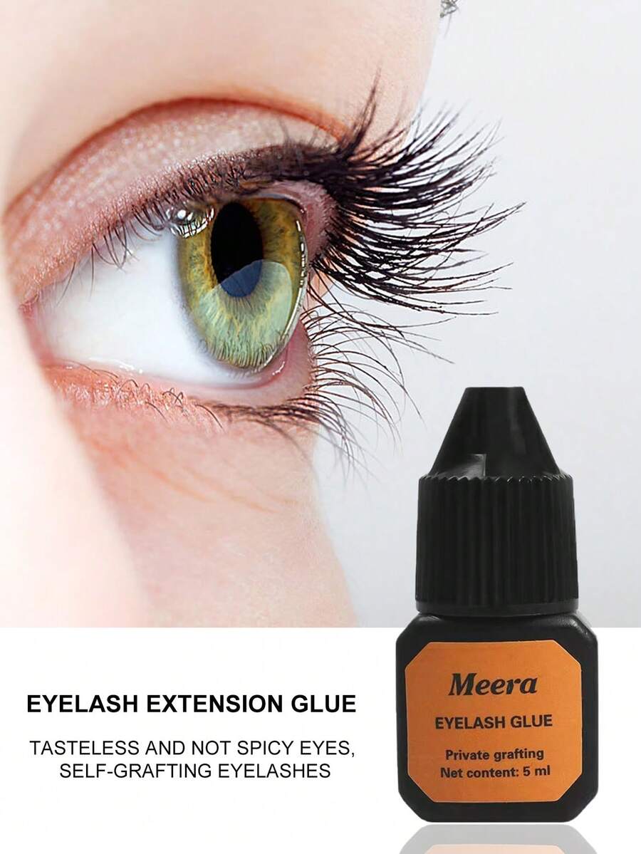 1 Bottle Quick-Drying Black Adhesive Glue For False Eyelashes Extension & Planting - Clear - View 1