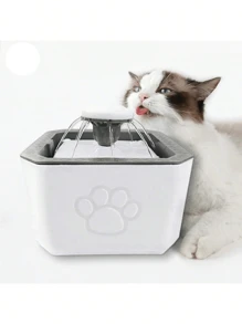 Bebedero para Gato con 2.5 filtros de agua, Fuente para Gato, 2,5 L Fuente de Agua para Gatos, Perros, Bebedero dispensador de agua para gatos y perros pequeños, fuente de agua para mascotas - Gris - Ver 1